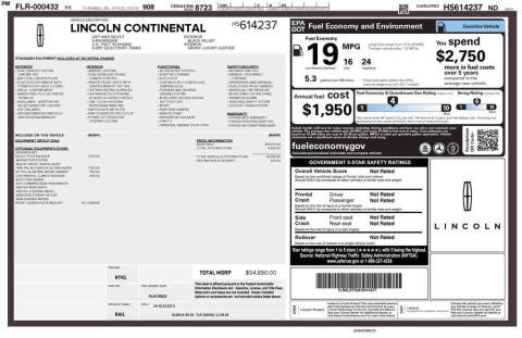 2017 Lincoln Continental Select