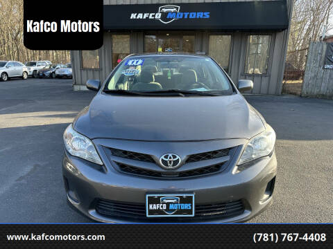 2011 Toyota Corolla for sale at Kafco Motors in Holbrook MA