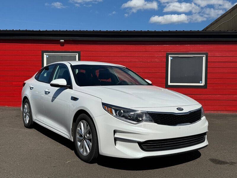 White 2017 Kia Optima LX LX 4dr Sedan 1