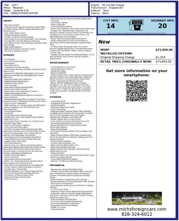 2017 Maserati Levante