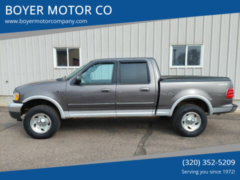 2003 Ford F-150 for sale at BOYER MOTOR CO in Sauk Centre MN