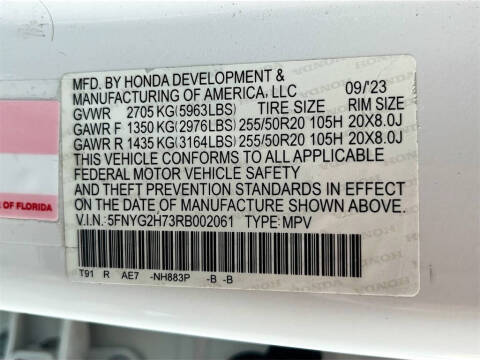 2024 Honda Pilot Touring