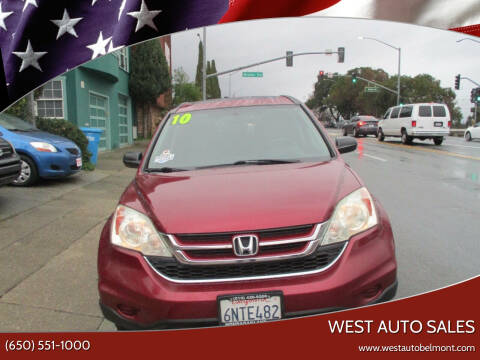 2010 Honda CR-V for sale at West Auto Sales in Belmont CA