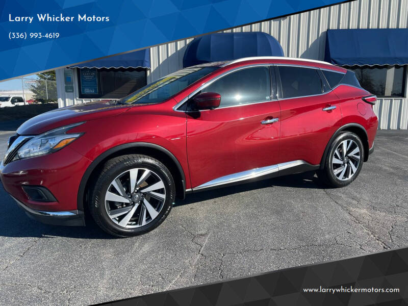 2018 Nissan Murano for sale at Larry Whicker Motors in Kernersville NC