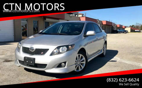 2010 Toyota Corolla for sale at CTN MOTORS in Houston TX