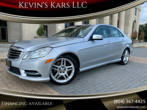 2013 Mercedes-Benz E-Class for sale at Kevin's Kars LLC in Richmond VA