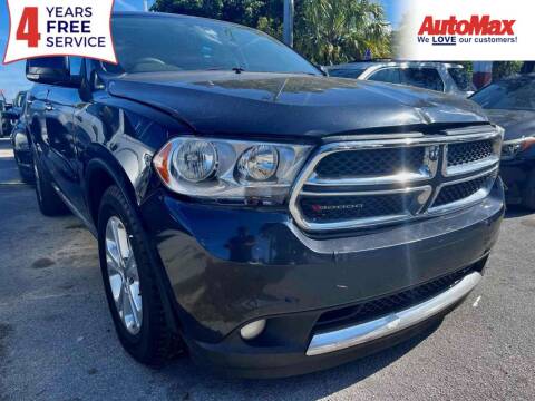 2013 Dodge Durango for sale at Auto Max in Hollywood FL