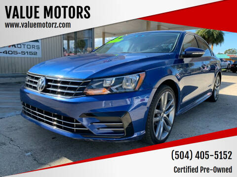 2017 Volkswagen Passat for sale at VALUE MOTORS in Kenner LA