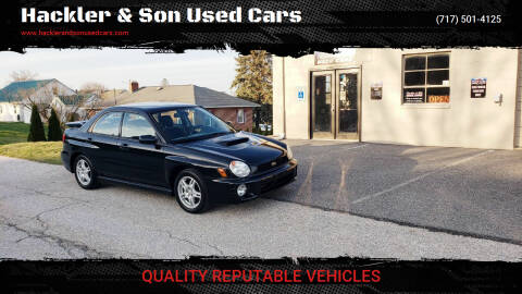 2002 Subaru Impreza for sale at Hackler & Son Used Cars in Red Lion PA