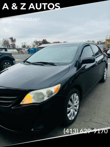 2013 Toyota Corolla for sale at A & Z AUTOS in Westfield MA