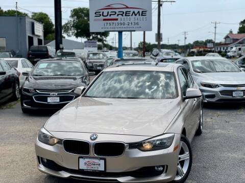 2013 BMW 3 Series for sale at Supreme Auto Sales in Chesapeake VA