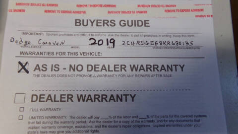 2019 Dodge Grand Caravan GT