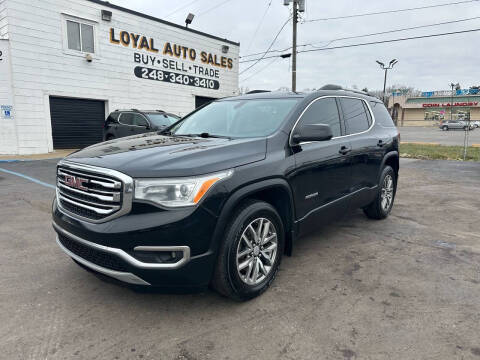 2019 GMC Acadia for sale at Loyal Auto Sales in Pontiac MI