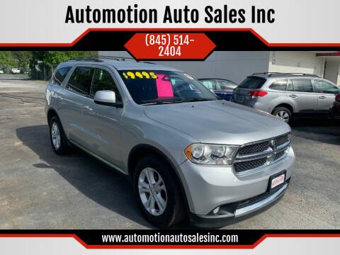 2011 Dodge Durango for sale at Automotion Auto Sales Inc in Kingston NY