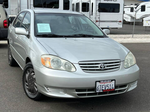 2003 Toyota Corolla for sale at Royal AutoSport in Elk Grove CA