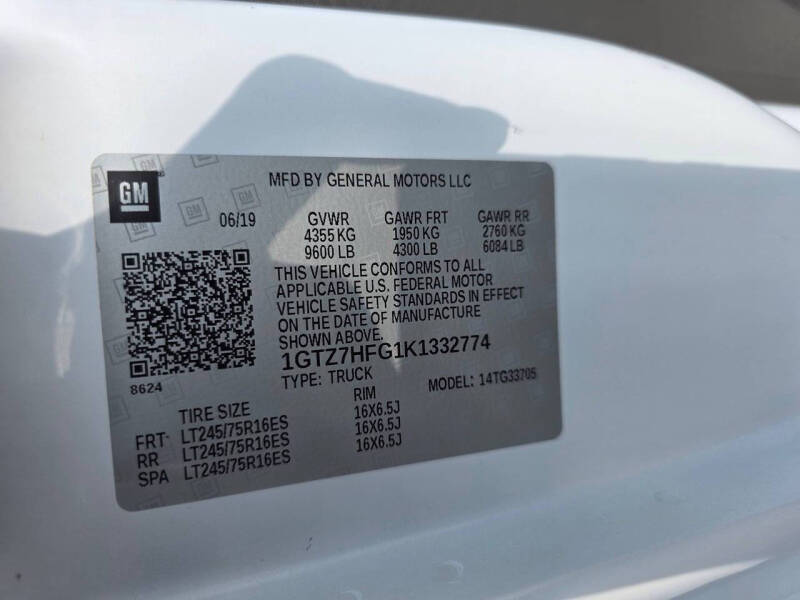 2019 GMC Savana 3500