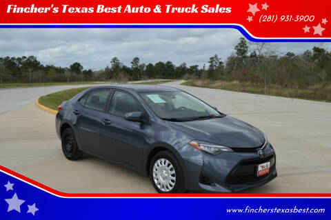 2017 Toyota Corolla for sale at Fincher's Texas Best Auto & Truck Sales in Tomball TX
