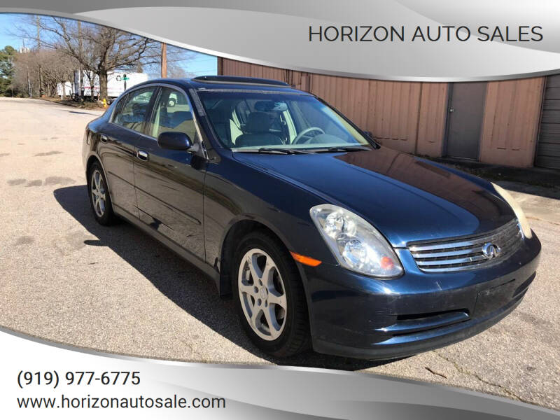 2004 Infiniti G35 for sale at Horizon Auto Sales in Raleigh NC