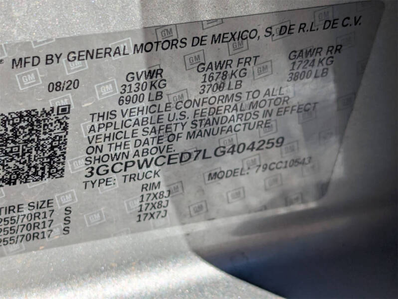 2020 Chevrolet Silverado 1500