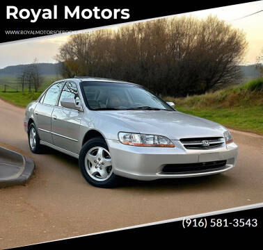 1999 Honda Accord for sale at Royal Motors in Rocklin CA
