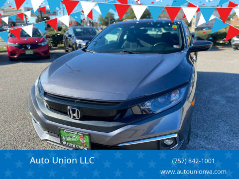 2020 Honda Civic for sale at Auto Union LLC in Virginia Beach VA