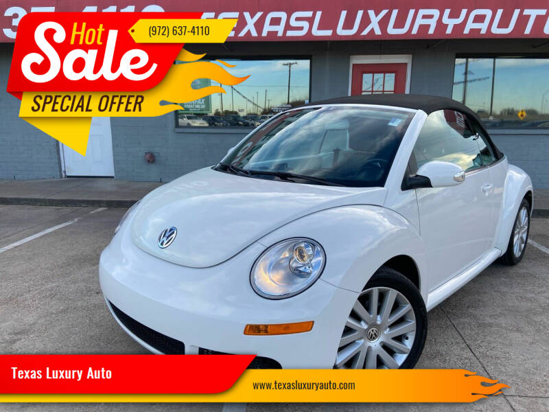2009 Volkswagen New Beetle Convertible for sale at Texas Luxury Auto in Cedar Hill TX