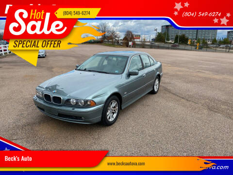 2003 BMW 5 Series for sale at Beck's Auto in Chesterfield VA