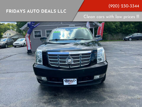 2011 Cadillac Escalade ESV for sale at Fridays Auto Deals LLC in Oshkosh WI