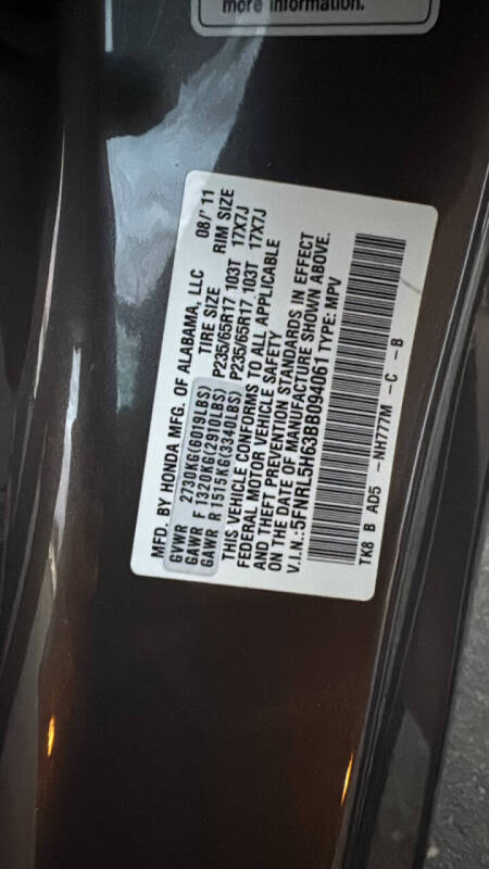 2011 Honda Odyssey EX-L w/Navi