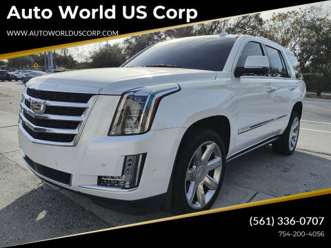 2017 Cadillac Escalade for sale at Auto World US Corp in Plantation FL