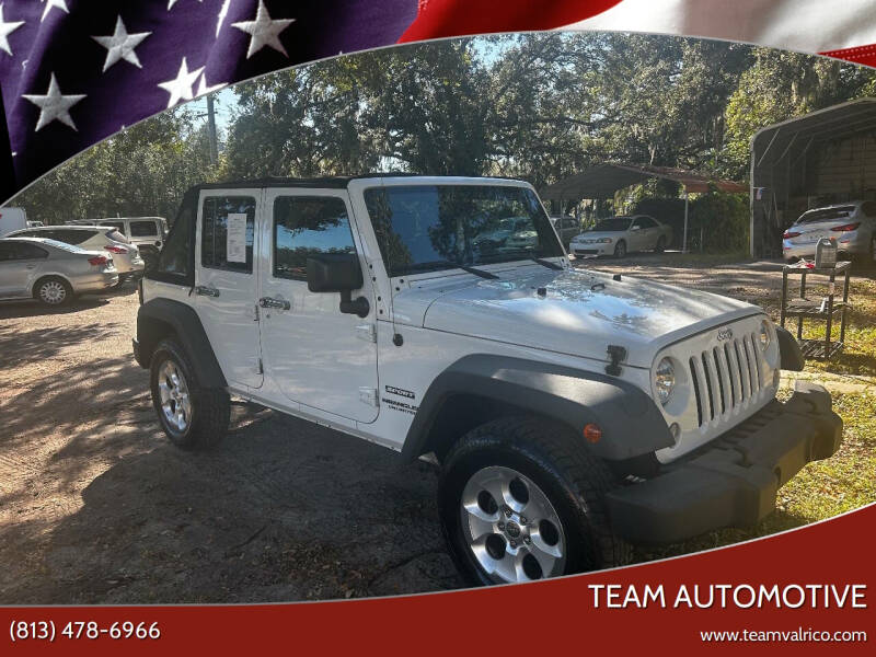 2015 Jeep Wrangler Unlimited for sale at TEAM AUTOMOTIVE in Valrico FL