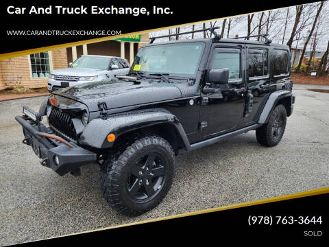 2015 Jeep Wrangler Unlimited for sale at Car and Truck Exchange, Inc. in Rowley MA