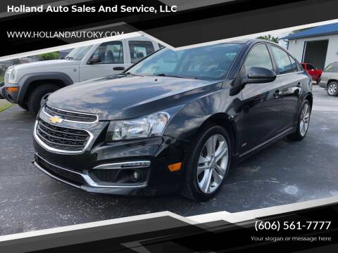 2015 Chevrolet Cruze for sale at Holland Auto Sales and Service, LLC in Bronston KY