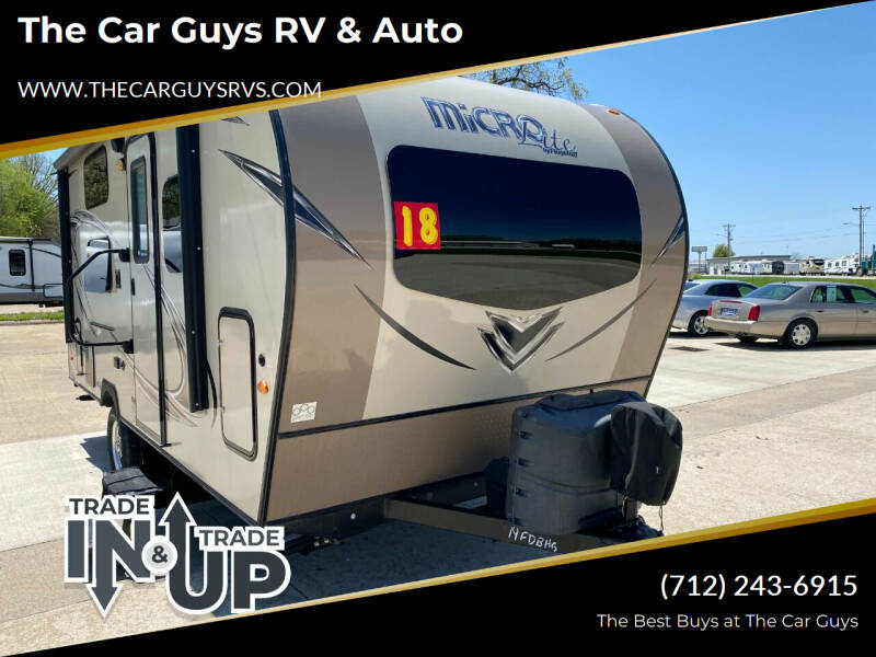 2018 Forest River Flagstaff MicroLite 19FDBHG for sale at The Car Guys RV & Auto in Atlantic IA