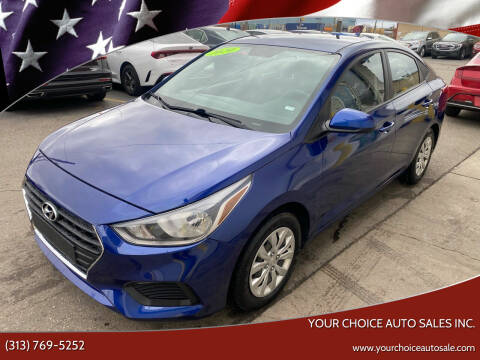 2020 Hyundai Accent for sale at Your Choice Auto Sales Inc. in Dearborn MI