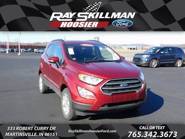 2020 Ford EcoSport for sale at Ray Skillman Hoosier Ford in Martinsville IN