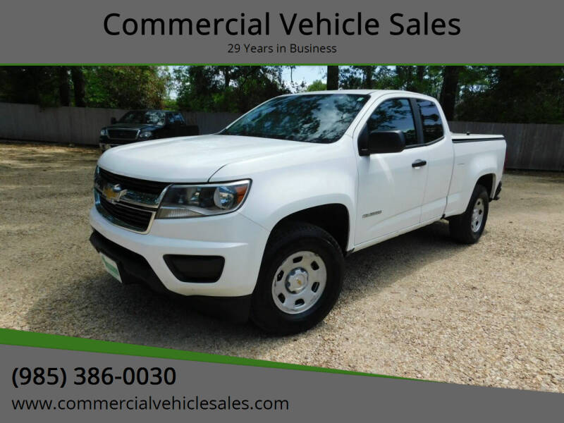 2018 Chevrolet Colorado for sale at Commercial Vehicle Sales in Ponchatoula LA