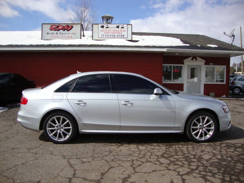 2014 Audi A4 for sale at G and G AUTO SALES in Merrill WI