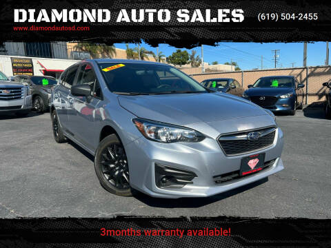 2019 Subaru Impreza for sale at DIAMOND AUTO SALES in El Cajon CA