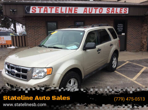 2010 Ford Escape for sale at Stateline Auto Sales in South Beloit IL