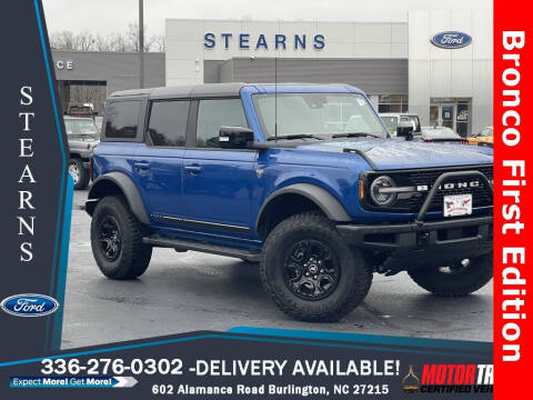2021 Ford Bronco for sale at Stearns Ford in Burlington NC