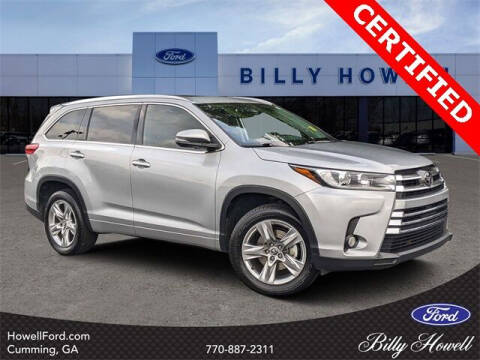 2018 Toyota Highlander for sale at BILLY HOWELL FORD LINCOLN in Cumming GA