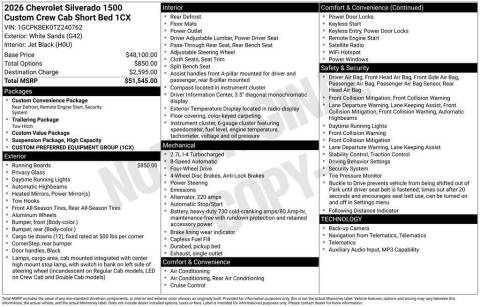 2026 Chevrolet Silverado 1500