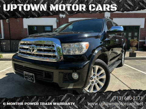 2015 Toyota Sequoia for sale at UPTOWN MOTOR CARS in Houston TX