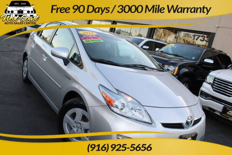 2011 Toyota Prius for sale at West Coast Auto Sales Center in Sacramento CA