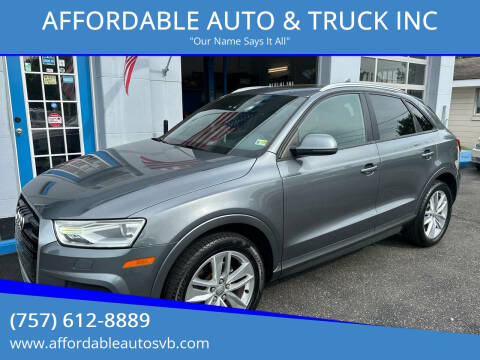 2017 Audi Q3 for sale at AFFORDABLE AUTO & TRUCK INC in Virginia Beach VA