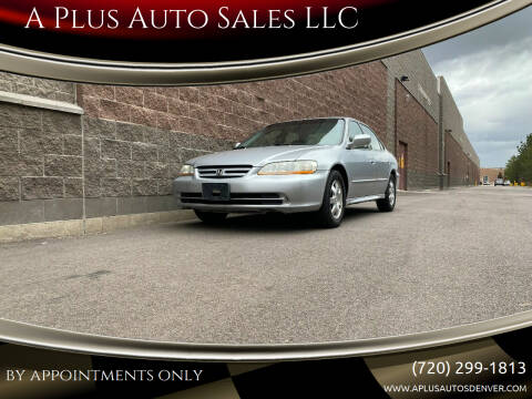 2002 Honda Accord for sale at A Plus Auto Sales LLC in Denver CO