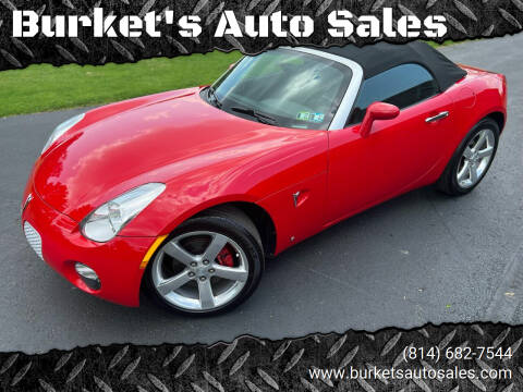2006 Pontiac Solstice for sale at Burket's Auto Sales in Tyrone PA