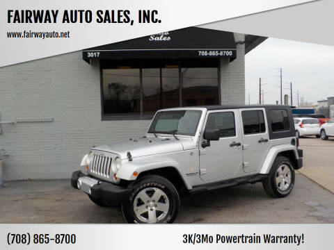 2008 Jeep Wrangler Unlimited for sale at FAIRWAY AUTO SALES, INC. in Melrose Park IL