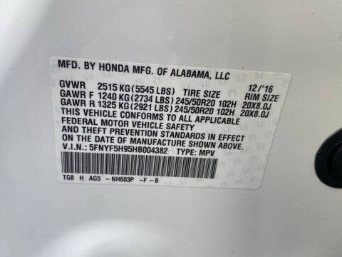 2017 Honda Pilot Touring